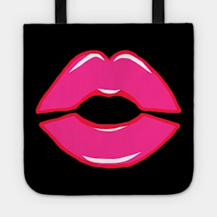 Full lips girlie lips kissing mouth red mouth lip Tote