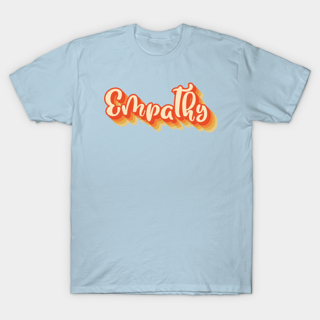 Discover Empathy Minimal Retro Vintage 70s Style Tropical Typography - Empathy - T-Shirt