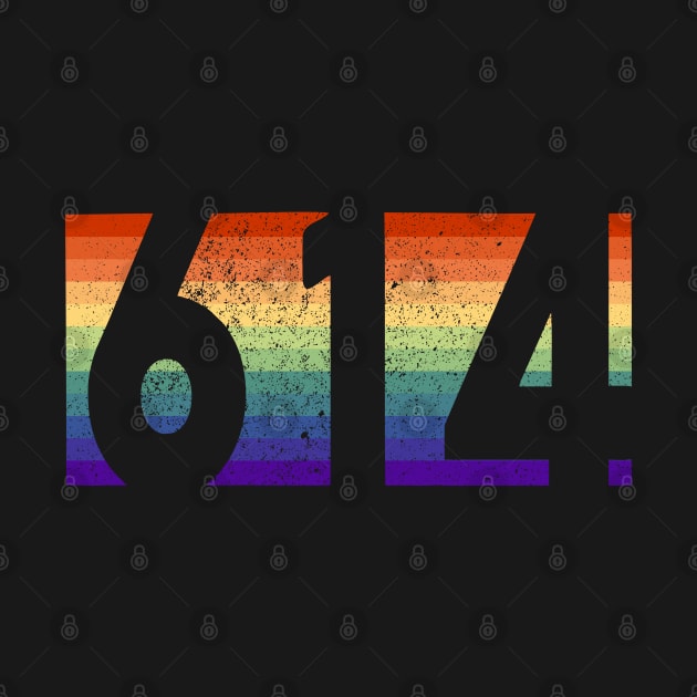 Gay Pride Columbus Ohio Area Code 614 by Muzehack