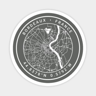 Bordeaux Map Magnet