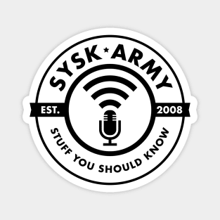 SYSK Army - Black Logo Magnet