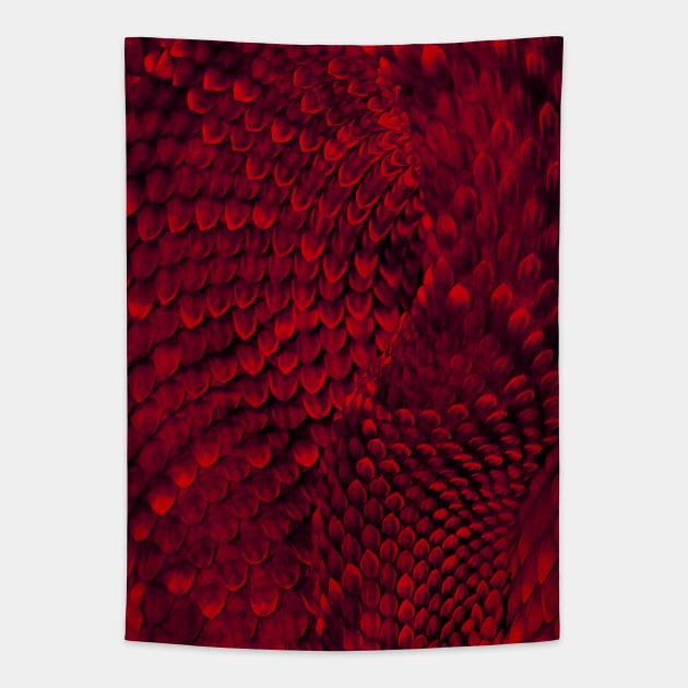 Red dragon - custom order Tapestry by Manafold