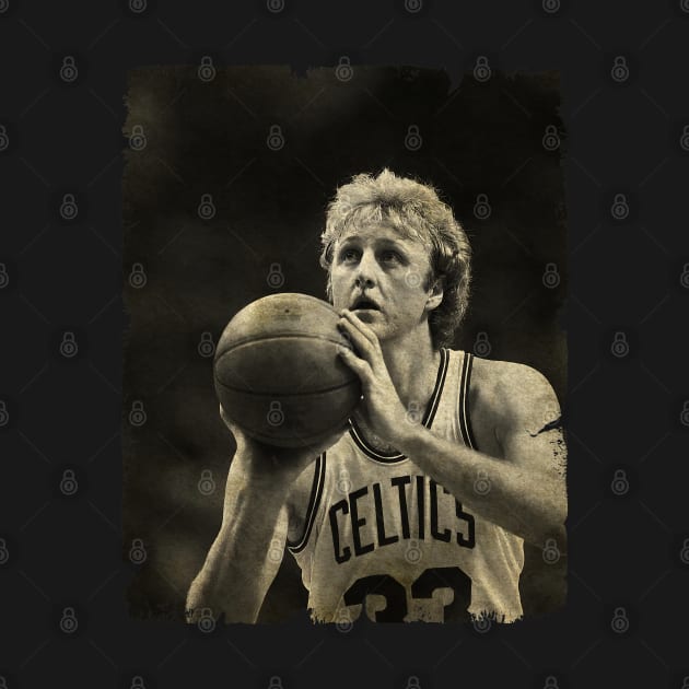 Larry Bird Shotting by Wendyshopart