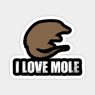 I Love Mole Magnet