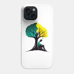 Book Reading under a Tree - Designs for a Green Future Phone Case