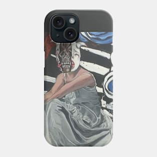 Masked young woman Phone Case