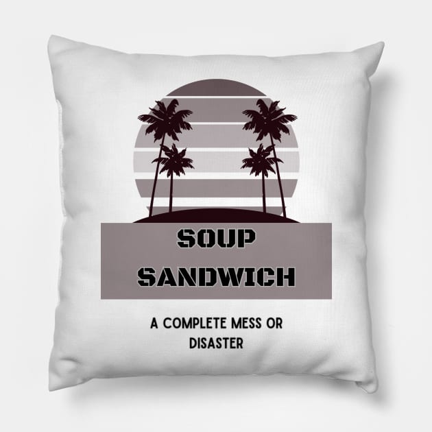 Soup Sandwich Pillow by baseCompass