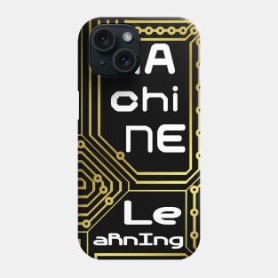 Machine Learning Computer Micro Chip White Gold Phone Case