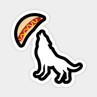 Hot Dog howling Magnet