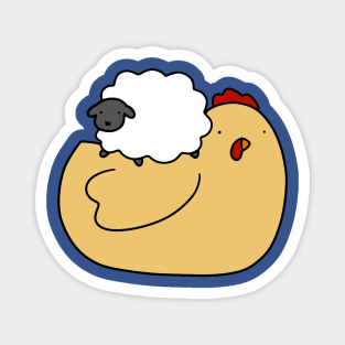 Chicken and Little Sheep Magnet