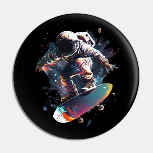 skater astronaut Pin