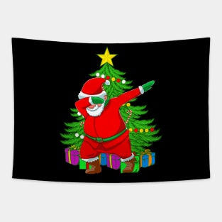 Dab Santa Christmas Tree Dabbing St Nicholas Xmas Tapestry