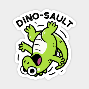 Dinosault Funny Dinosaur Pun Magnet
