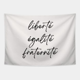 Liberté Égalité Fraternité - French Revolution Minimalist art Tapestry