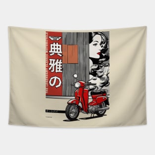 Classic Motorcycle Tapestry