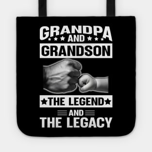 Grandpa And Grandson Matching Family Tote