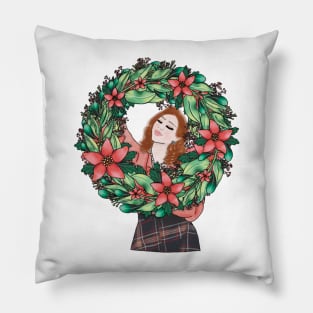 Christmas girl (10) Pillow