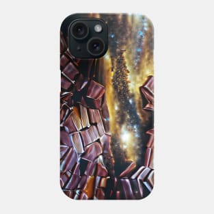 Universe made of Chocolate bars Art Phone Case