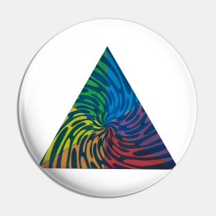 Triangle Tribal Color Wheel Pin