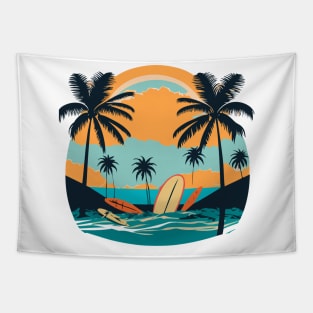 retro surfing Tapestry