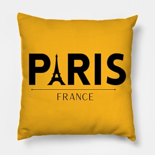 Eiffel Tower A: Paris France Pillow