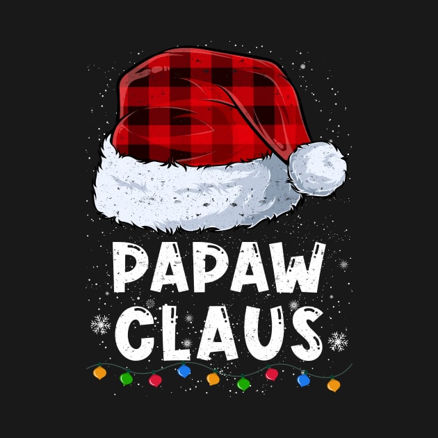 Papaw Claus Red Plaid Christmas Santa Family Matching Pajama by tabaojohnny