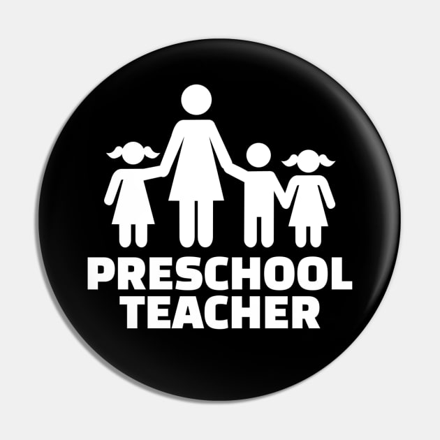 Preschool teacher Pin by Designzz