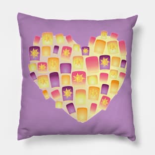 Lantern Hearts Pillow
