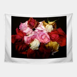 Rose Collage Tapestry