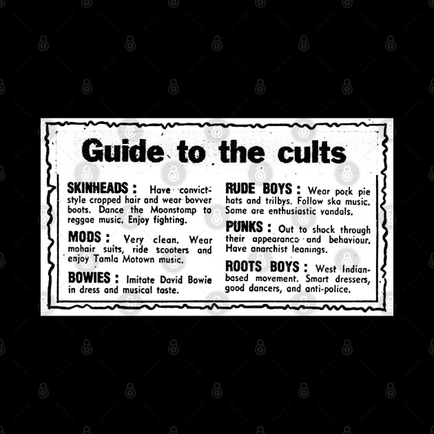 Guide To The Cults - Vintage Newspaper Design by DankFutura