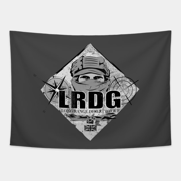 LRDG Long Range Desert Group (distressed) Tapestry by TCP