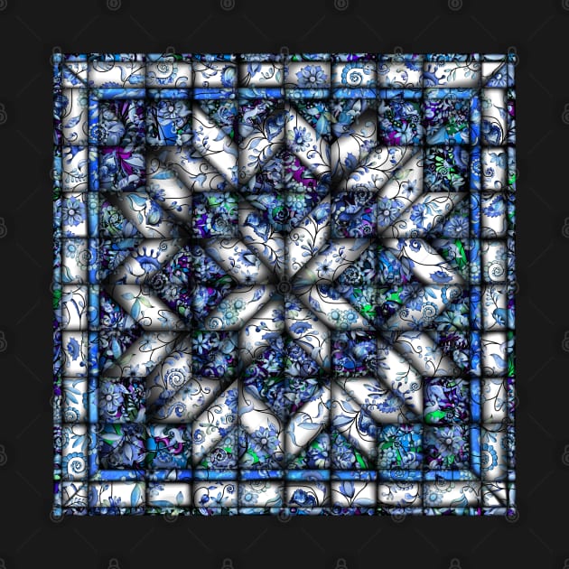 Blue Onion Quilt by Zodiart