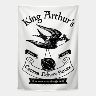 King Arthur's Coconut Delivery Service Tapestry