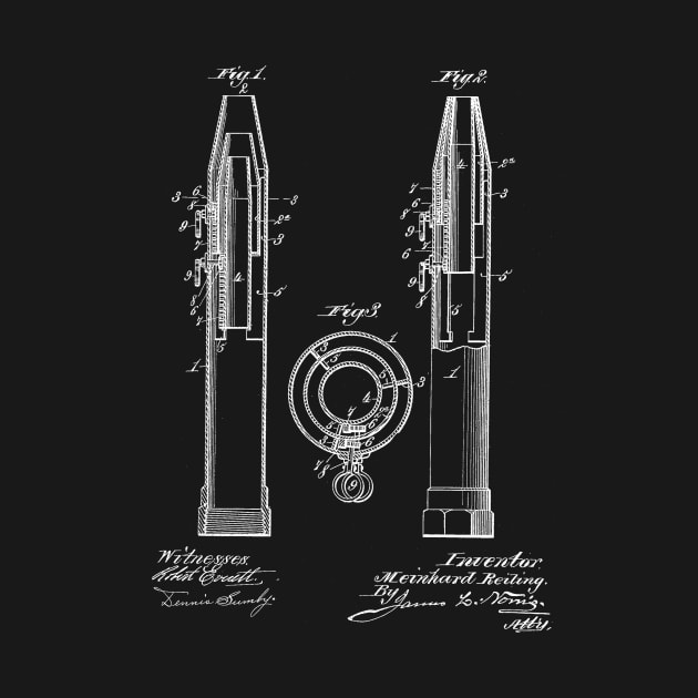 Fire Hose Vintage Patent Drawing by TheYoungDesigns