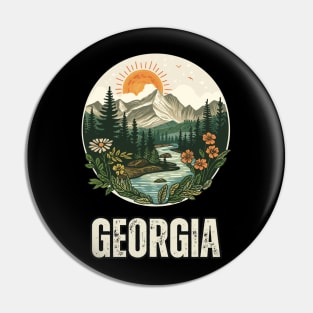 Georgia state USA Pin