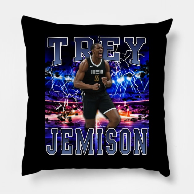 Trey Jemison Pillow by Gojes Art