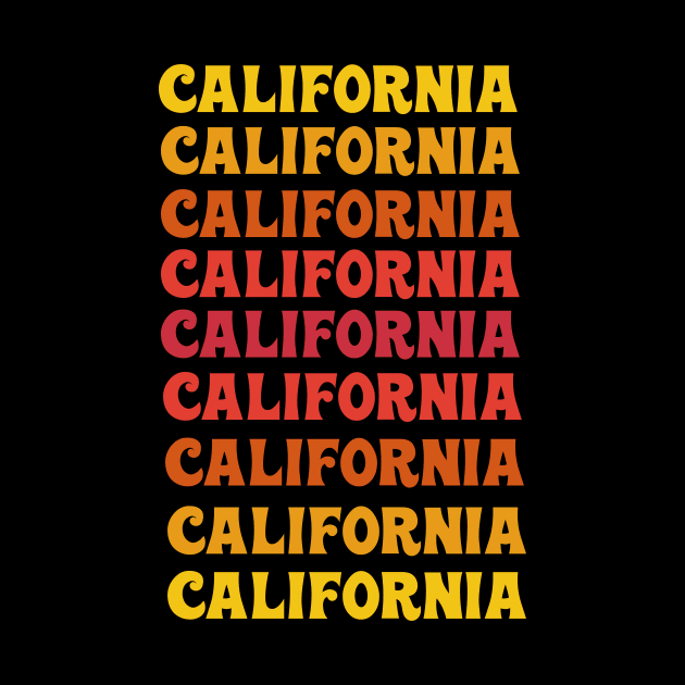 california retro typography by SeventyEightDesigns