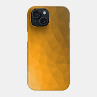 Orange gradient geometric mesh pattern Phone Case