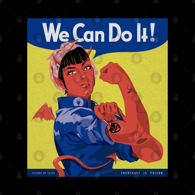 Satanic Rosie the Riveter by SequinFreud