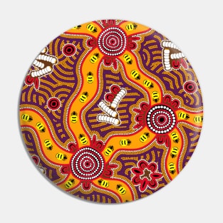 Aboriginal Art - Honey Ants Pin