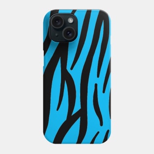 Blue Zebra Print Phone Case