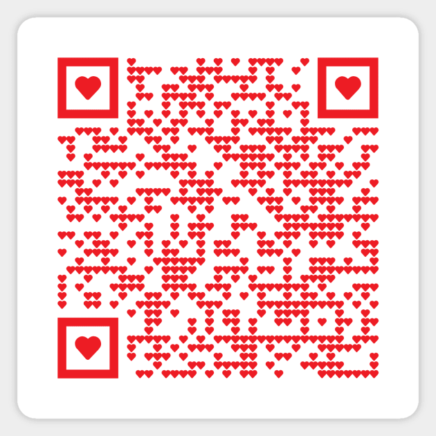 Rick Roll Your Friends! QR code that links to Rick Astley’s “Never Gonna  Give You Up”  music video | Sticker