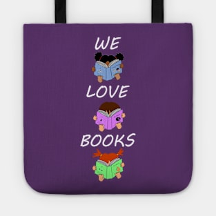 We Love Books - Cute Kids Reading Tote