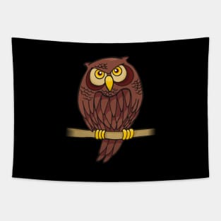 Owl Cartoon Tapestry