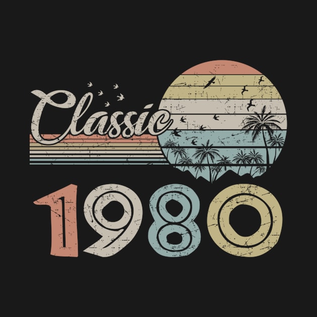 Vintage 1980 Design 40 Years Old 40th birthday by semprebummer7