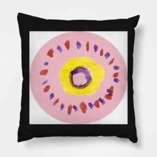 round pink version2 Pillow