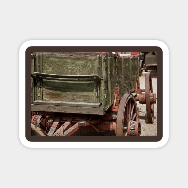 Old West Wagon Magnet by KirtTisdale