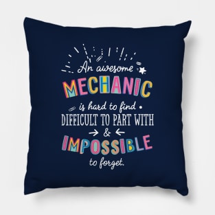 An awesome Mechanic Gift Idea - Impossible to Forget Quote Pillow