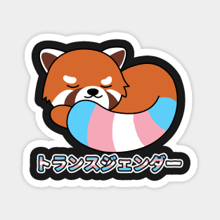 Cute Red Panda Transgender Pride Magnet