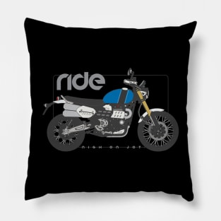 Ride 1200e blue Pillow